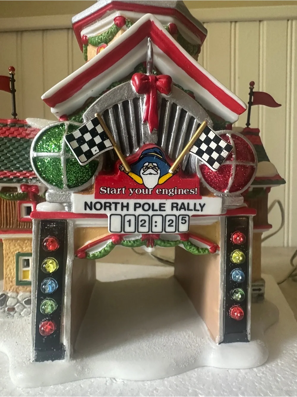 Department 56 Disney Cars North Pole Rally Center North Pole Series Lighted 2011